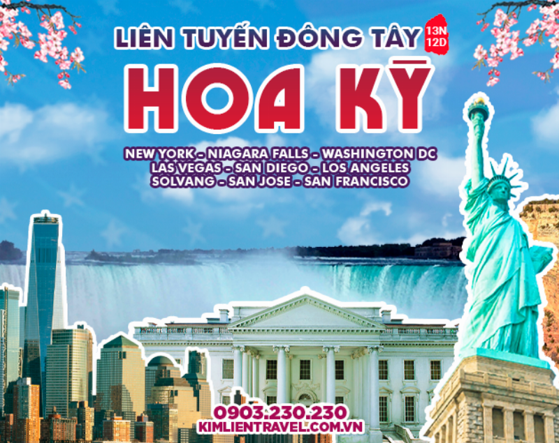 Hình ảnh ghép hai cảnh quan: một cảnh quan rộng lớn ở Mỹ (ví dụ: Grand Canyon) và một cảnh quan tập trung ở Việt Nam (ví dụ: Vịnh Hạ Long)